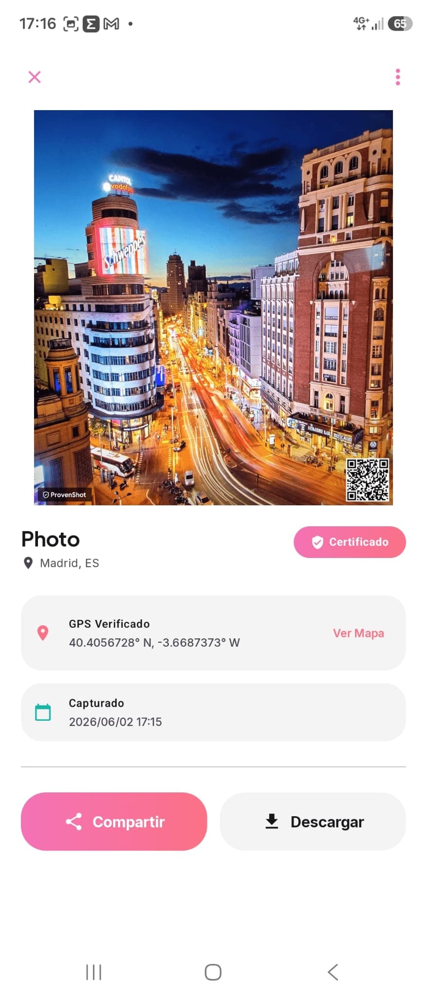 Share with proof